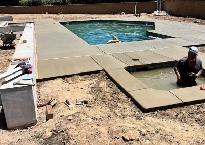 pool deck in central valley
