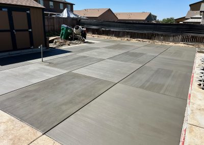 soil concrete patio