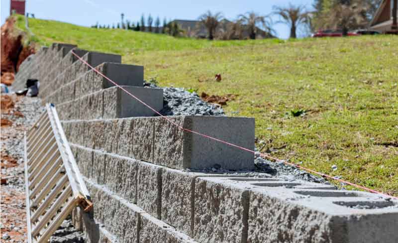 concrete retaining walls in fresno, ca